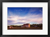 Framed Winter at the Bluebonnet House