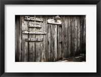 Framed Hondo's Bar at Luckenbach Texas