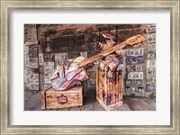 Framed Luckenback's Guitar-playing Armadillo