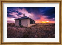 Framed Schoolhouse Sunrise