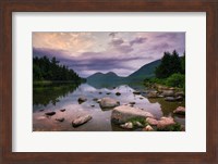 Framed Jordan Pond Sunset