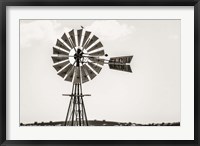 Framed Bird on a Windmill