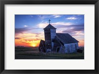 Framed Sunset at St Johns Lutheran Church