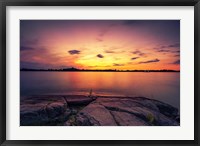 Framed Sunset Over the St. Lawrence River