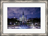 Framed Jackson Square Night Lights