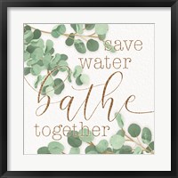 Framed Mint Save Water