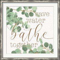 Framed Mint Save Water