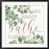 Framed Mint Save Water