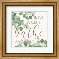 Framed Mint Save Water