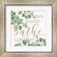 Framed Mint Save Water