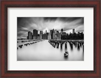 Framed Lower Manhattan Monochrome