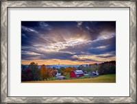 Framed October Sky in Peacham