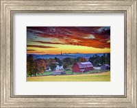 Framed Dawn in Peacham, VT