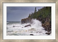 Framed Autumn Storm in Acadia