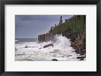 Framed Autumn Storm in Acadia