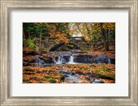 Framed Autumn at the Stone Bridge