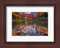 Framed Autumn at Slaughter House Bridge