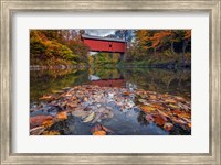 Framed Autumn at Slaughter House Bridge