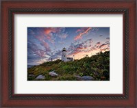 Framed Red Skies At Pemaquid Point