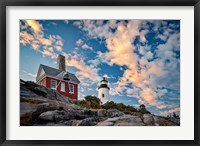 Framed Pemaquid Dusk