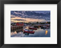 Framed Dawn in the Harbor