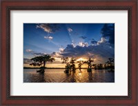 Framed Sunset on Lake Martin