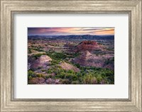 Framed Painted Canyon at Dawn