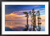 Framed Dusk on Lake Maurepas