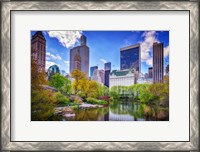 Framed Central Park South from Gapstow Bridge