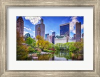 Framed Central Park South from Gapstow Bridge