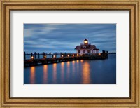 Framed Twilight at Roanoke Marshes Lighthouse