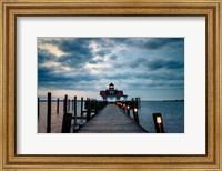 Framed Roanoke Marshes Lighthouse