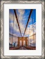 Framed Spring Evening on the Brooklyn Bridge