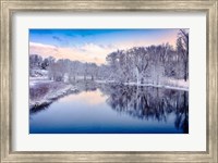 Framed Winter on the Concord River