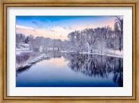 Framed Winter on the Concord River
