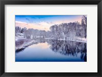 Framed Winter on the Concord River