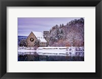 Framed Winter at the Old Stone Church