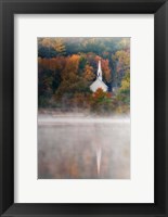 Framed Little White Church