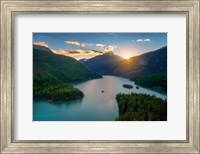 Framed Sunset at Diablo Lake