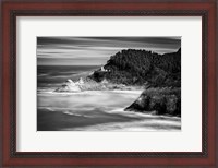 Framed Rick Berk-Perched Above the Pacific Monochrome.tif