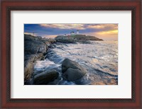 Framed Morning Tide at Cape Neddick