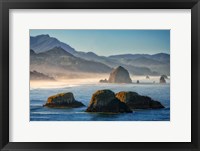 Framed Misty Morning on Cannon Beach