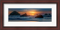 Framed Bandon Sunset