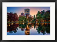 Framed Autumn Twilight in Boston