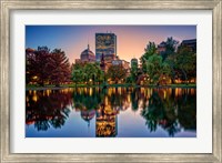 Framed Autumn Twilight in Boston