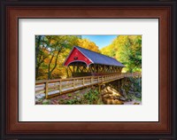 Framed Autumn in Flume Gorge