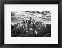 Framed Badlands Chiaroscuro