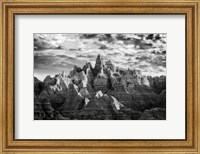 Framed Badlands Chiaroscuro