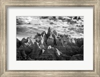 Framed Badlands Chiaroscuro