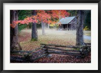 Framed Autumn at Carter Shields Cabin